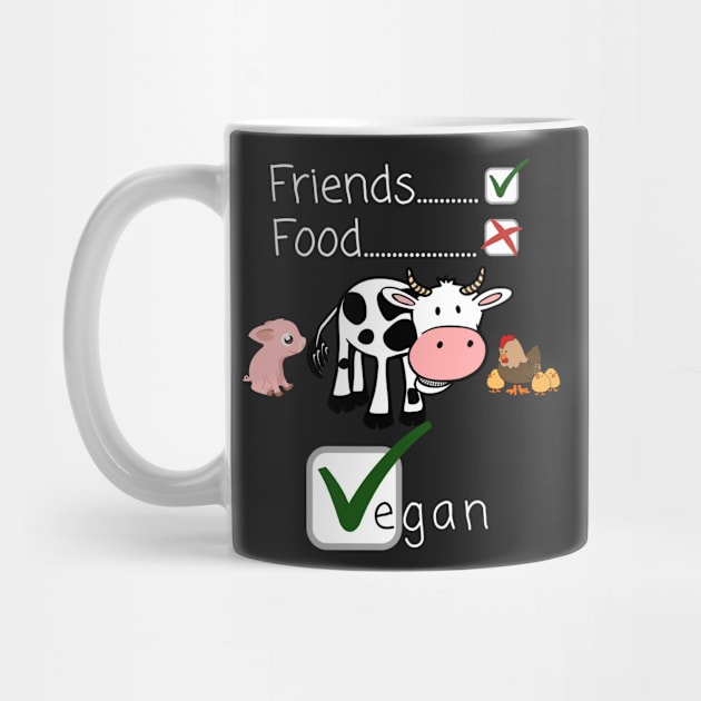 Vegan Veganism Friends and Not Food Animal Rights by giftideas